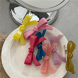 Chic Vinegar Acetate Butterfly Hair Clip for Spring - Side Bangs and Duckbill Clips Included
