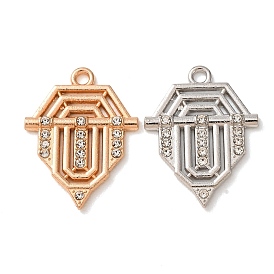 Alloy Rhinestone Pendants, Serenay Model Charms