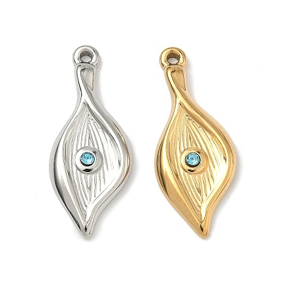 304 из нержавеющей стали горный хрусталь подвески, лист прелести