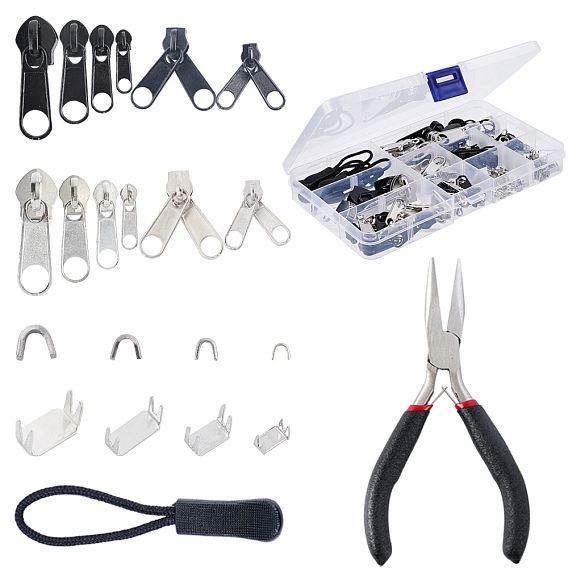 Garment Accessories, Zipper Puller, with Carbon Steel Flat Nose Pliers