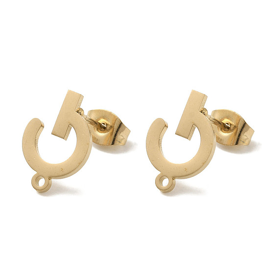 Ion Plating(IP) 304 Stainless Steel Studs Findings, Letter G