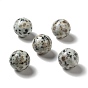 Jaspe de sésame naturel / perles de jaspe kiwi, pas de trous / non percés, ronde