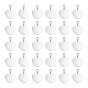 30 pcs 304 dijes de acero inoxidable, color acero inoxidable, Corte con laser
