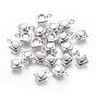304 Stainless Steel Pendant Cabochon Settings, Square