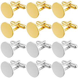 20 шт. 2 цвета стойки покрытие латунные манжеты пуговицы, фурнитура запонки, аксессуары для одежды