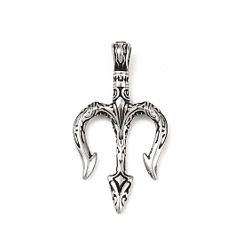 304 подвески из нержавеющей стали, амулет в виде трехконечного копья