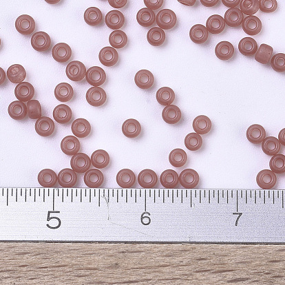 MIYUKI Round Rocailles Beads, Japanese Seed Beads, Semi-Frosted