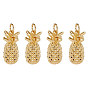 10 латунные подвески шт., с целью перехода в кольце, без кадмия и без свинца, ананас