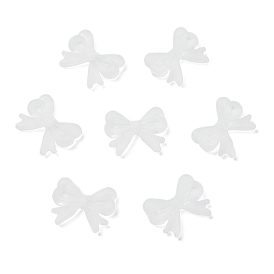 Матовые прозрачные акриловые бусины, бантом