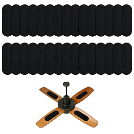 30Pièces de filtre à air en coton et charbon actif pour ventilateur de plafond, avec dos adhésif 30pcs