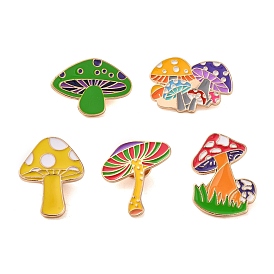 Enamel Pins, Alloy Brooches for Backpack Clothes, Mushroom