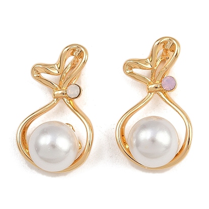 Латунные подвески, лотерейный мешок прелести, с искусственным жемчугом и стразами, без никеля , реальный 18 k позолоченный