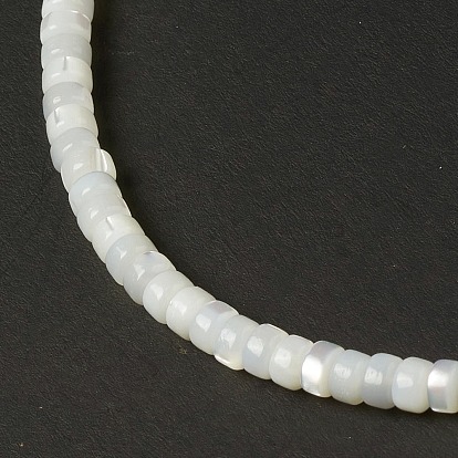Natural Trochid Shell/Trochus Shell Beads, Heishi Beads, Flat Round/Disc