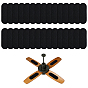 30Pièces de filtre à air en coton et charbon actif pour ventilateur de plafond, avec dos adhésif 30pcs