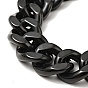 304 Stainless Steel Curb Chain Bracelet with Wolf Clasp for Men Women