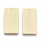 Brass Pendants, Nickel Free, Rectangle