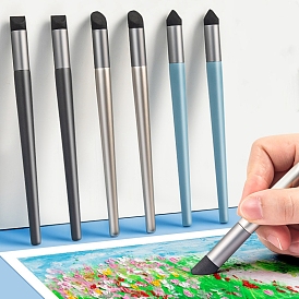 3Pcs Sponge Pen, Washable Sketch Rubbing Sponge Brush, Reusable Sketch Drawing Art Blenders Tools for Artist