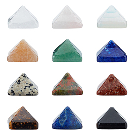 Cabochons de pierres précieuses naturelles et synthétiques de style pcs., pyramide