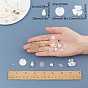 SUNNYCLUE DIY Earring Making Kits, Including Acrylic Pendants & Beads & Bead Caps, Stainless Steel & Alloy & Shell Pendants, Plastic & Quartz Crystal Beads, Brass Earring Hooks