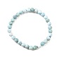 Круглый браслет из натуральных бусин ларимара/пектолита, украшения из драгоценных камней для женщин