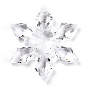 Прозрачные акриловые подвески для разъемов, снежинка