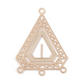 Brass Chandelier Component Links, Long-Lasting Plated, Etched Metal Embellishments, Triangle