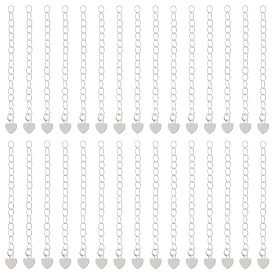 60шт. стойка покрытие латунь удлинитель цепи бордюра, концевые цепи с каплей в виде сердца