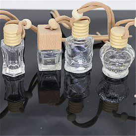 10ml perfume bottle pendant car interior decoration car perfume pendant car hanging perfume bottle glass empty bottle