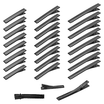 Planche fornituras pinza de pelo de cocodrilo plana, accesorios del pelo de DIY que hacen