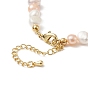 Brass Virgin Mary Pendant Necklace with Natural Pearl Beaded Chains for Women