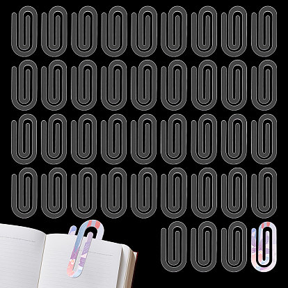 40шт. прозрачная акриловая скрепка