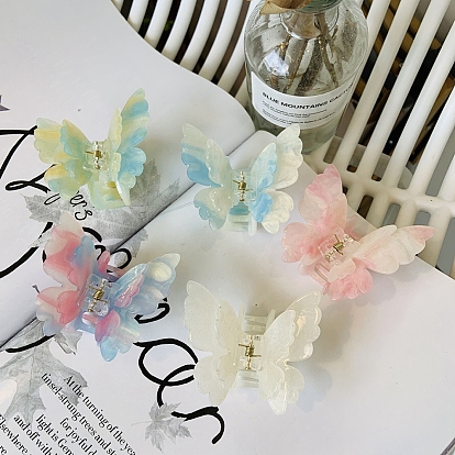 Акриловые коготь заколки, бабочка