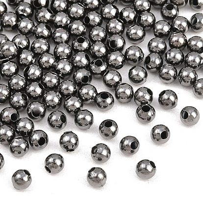Spacer бисер железа, круглые, 4 мм, отверстие : 1.5 мм
