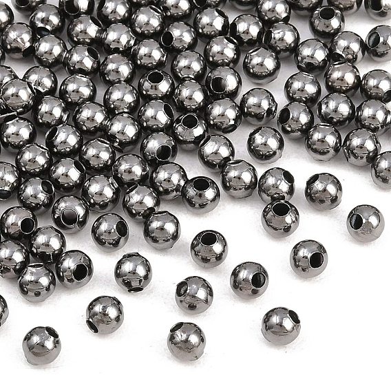 Spacer бисер железа, круглые, 4 мм, отверстие : 1.5 мм