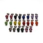 Polymer Clay Rhinestone Ball Stud Earrings, with Stainless Steel Stud Earring Findings, Stainless Steel Color, 8mm, Pin: 0.8mm