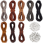 DIY Faux Suede Cord Bracelets & Necklace Making Kit, Including Iron Folding Crimp Ends, Alloy Lobster Claw Clasps