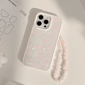 3D Flower Bowknot TPU Plastic Mobile Phone Cover, Fit for iphone 13 Promax/13 Pro/13/14 Promax/14/14 Pro/14 Plus/15 Promax/15/15 Pro/15 Plus