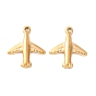 304 Stainless Steel Pendants, Ion Plating(IP), Plane Charms