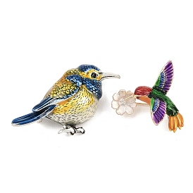 Эмалевый штифт, брошь из сплава для рюкзака, птица
