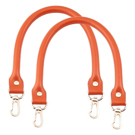 Poignées de sac en cuir véritable, avec fermoir pivotant, pour accessoires de remplacement de sangles de sac