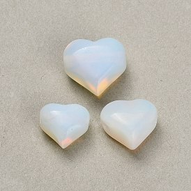 Opalite Beads, Heart