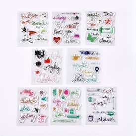 Silicone Stamps, for DIY Scrapbooking, Photo Album Decorative, Cards Making