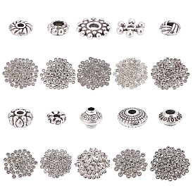 Tibetan Style Alloy Spacer Beads, Mixed Shapes