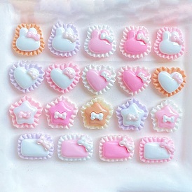 Симпатичные мини-мультяшные бантики из серии смоляных кабошонов