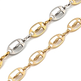 304 цепи овальные из нержавеющей стали, ионное покрытие (ip), несварные, с катушкой