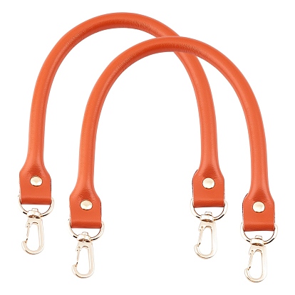 Poignées de sac en cuir véritable, avec fermoir pivotant, pour accessoires de remplacement de sangles de sac