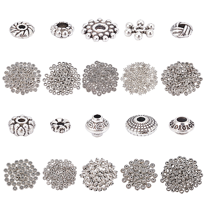 Tibetan Style Alloy Spacer Beads, Mixed Shapes