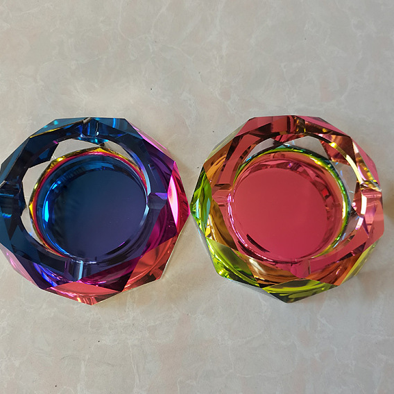 Кварцевая пепельница, украшение стола в домашнем офисе, восьмиугольник