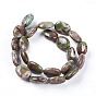 Natural Green Opal Beads Strands, Oval