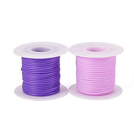 20м 2 цвета полые трубы ПВХ трубчатый шнур из синтетического каучука, обернутый вокруг белой пластиковой катушке